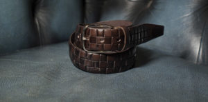 Fashion brown leather belt