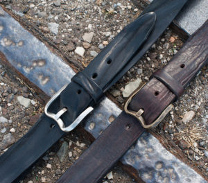Casual rugged leather belts