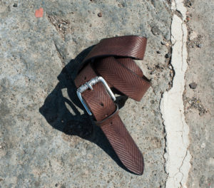Casual leather men's belt